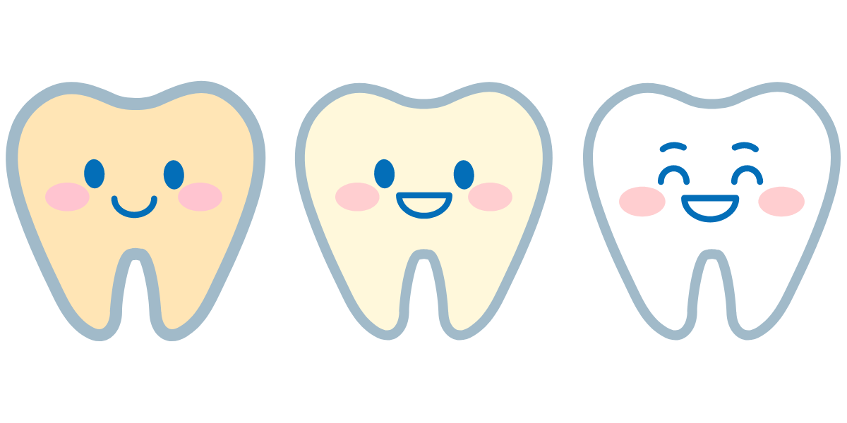 The-image-or-infographic-shows-three-cute-teeth-initially-yellow-with-one-now-whitened-happy-after-the-treatment.-Learn-more-about-teeth-whitening-at-blog.thealignify.com